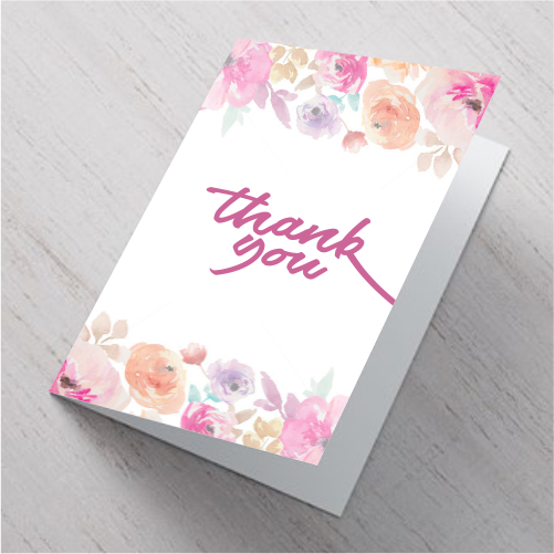 An image showing a Thank you card