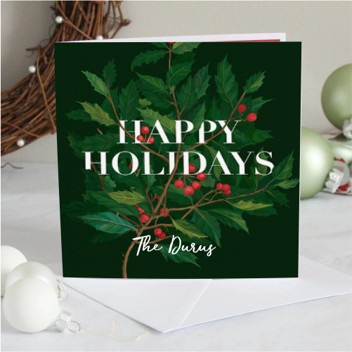 An image showing a Happy holiday greeting card